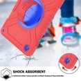 thumbnail image 5 of Shockproof Protective Case for Samsung Galaxy Tab A11+/ A11 Plus 11" 2026(SM-X230/X236), Rugged Heavy Duty Cover with 360° Rotating Kickstand, Adjustable Shoulder Strap,Red Blue, 5 of 8