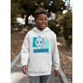 thumbnail image 2 of Aquarius Emoji Vibes - Trident Design Youth's Hoodie, 2 of 4