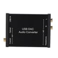 thumbnail image 1 of USB DAC Audio Converter with Coaxial Optical Digital Output, Analog Output, and Earphone Output, USB Sound Card Adapter for Laptop Desktop Systems, 1 of 8