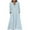 Light Blue, variant on cocolona Womens Linen Dress Button V Neck 3/4 Sleeve Flowy Long Dress Beach Vacation Sun Dress Summer Casual Loose Maxi Dress for Women