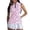 Z2Pink, variant on Womens Tropical Palm Tree Polo Shirt Sleeveless Collared Zip Neck Hawaiian Print Casual Summer Golf Top