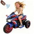 thumbnail image 7 of 12V Electric Motorcycle for Kids 3-6 Years Old, 4 MPH Battery Powered Motorcycle with Remote Control, LED Lights, Bluetooth Music, 7 of 7