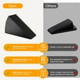 thumbnail image 5 of 2 Pack Strongest Metal Heavy Duty Door Stop, Large Door Stoppers with Adjustable Spring, Tall Door Wedge up to 3 inch, Door Stoppers for Bottom of Door, Black Rubber Door Stops for Floor Wall, 5 of 12