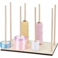 thumbnail image 1 of 1 Juego de organizador de cintas de madera con soporte para carretes, organizador de cinta adhesiva y soporte para carretes de alambre., 1 of 5