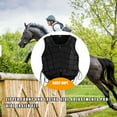 thumbnail image 3 of Yuarrent Chaleco ecuestre relleno alargado buena elasticidad ligero seguridad equitación chaleco protector corporal con cremallera al aire libre Cuidado ecuestre y deportes L Yuarrent OD022030-03, 3 of 6