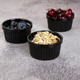 thumbnail image 3 of Soonbuy 8oz Porcelain Ramekins,Souffle Dishes Bowls for Baking, Pudding, Creme Brulee, Custard Cups, Serving Dip, Oven, Microwave and Dishwasher Safe, 3 of 6