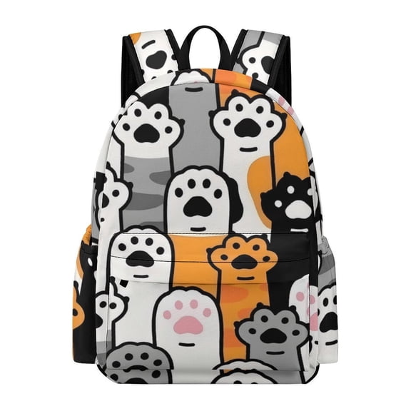Cute Cat Cute Cartoon Durable 16.5-Inch Backpack, Exquisite Casual School Bag 42x30x15cm