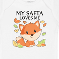 thumbnail image 4 of Inktastic My Safta Loves Me Little Fox Boys or Girls Baby Bodysuit, 4 of 5