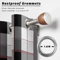 thumbnail image 2 of Black Grey Plaid Outdoor Curtains for Patio Waterproof, Grommet Outdoor Privacy Panels, Modern Abstract Ombre Gingham Checkered Weatherproof Outside Curtains for Porch/Cabana 54"Wx108"L, 2 Panel, 2 of 8