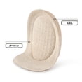 thumbnail image 2 of GEL Self-Adhesive Heel Pads, Hidden Half Size Inserts, Foot Pressure Relief Heel Cushions, 3 Pair, 2 of 6