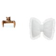 thumbnail image 1 of Soporte de papel higiénico,Escultura de pared de búho con porta rollo de papel higiénico,Cojín con lazo bonito,Almohada con forma de lazo,bonito cojín decorativo con lazo,Funda de almohada, 1 of 8