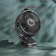 thumbnail image 1 of Portable Wind, 2000mah Battery Clip Fan, Clip Silent Fan, USB Fan, Three Fans With Display, Suitable For Office Desk, Car Back Seat, Bicycle, Outdoor Camping, Black, 1 of 4