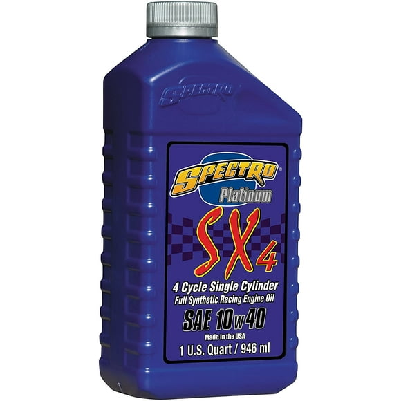 Spectro Oil R.SPSX414 SX4 Platinum 10w40 Full Synthetic Racing Oil