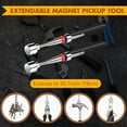thumbnail image 4 of BlinkLLX 2 Pcs 20 Lbs Telescoping Magnetic Pickup Tool for Small Metal Tools Extends from 7 to 30 inches telescoping magnet Extendable Magnet Stick Gadget for Men Women Husband Father's Day(Black), 4 of 6