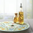 thumbnail image 7 of CounterArt Floral Bee 4mm Tempered Glass Lazy Susan Turntable, 7 of 7