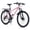 26" Pink, variant on 24 Inch Mountain Bike for Women, NEORIVERE 21-Speed Women's Mountain Bike with Suspension Fork, Dual Disc Brakes, Rear Rack & Internal Cable