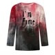 thumbnail image 4 of Camisas de Manga Larga para Hombres Imprimir Blusa de Manga Corta de Cuello Redondo, Camisas de Lino para Hombres, 4 of 4