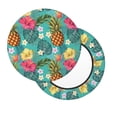 thumbnail image 2 of Kdxio Pineapple Print Stool Covers Round,Stretch Round Bar Stool Covers Washable Bar Stool Cushion Slipcover for 12-15 Inch Chair, 2 of 7