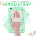 thumbnail image 4 of TECH CIRCLE Bumper Case for Samsung Galaxy Tab A7 (SM-T500) Tablet 10.4" 2020 Version, Shockproof Protective Cute Kids Case with Screen Protector & Hand Strap & Kickstand & Shoulder Strap, Green, 4 of 7
