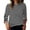 Grey, variant on Womens Tshirts Casual Striped Knit Long Sleeve Tees Loose Fit Crewneck Pullover Tops Classical Soft Warm Cozy Stretchy Trendy Blouses