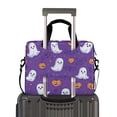 thumbnail image 2 of FORMRS 16" Laptop Bag Carrying Sleeve Case with Handle Travel Shoulder Briefcase, Halloween Purple Ghosts, 2 of 8