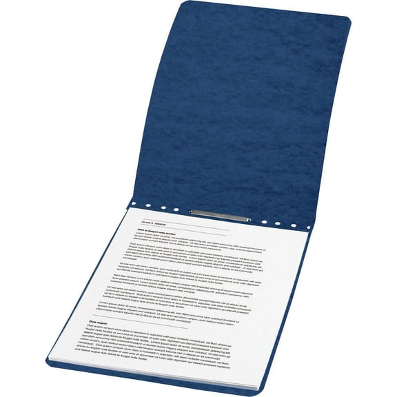 ACCO Presstex Letter Recycled Report Cover - 2" Folder Capacity - 8 1/2" x 11" - Folder - Tyvek, Leather - Dark Blue - 30% Recycled - 1 / Each | Bundle of 2 Each