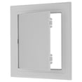 thumbnail image 1 of Panel de acceso removible con bisagra Uxcell de 7x7 pulgadas, puertas de acceso de plomería ABS, cubierta fácil para agujeros en la pared, gris, 1 of 6