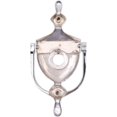 thumbnail image 2 of Front Door Knocker with Spy Hole Modern Minimalist Security Door Knocker - Silver, 2 of 4