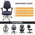 thumbnail image 4 of 1 Set Of Washable Stretchable Spandex Chair And Backrest Seat Covers For Office Computer Chairs, Dining Room Chairs, 4 of 5
