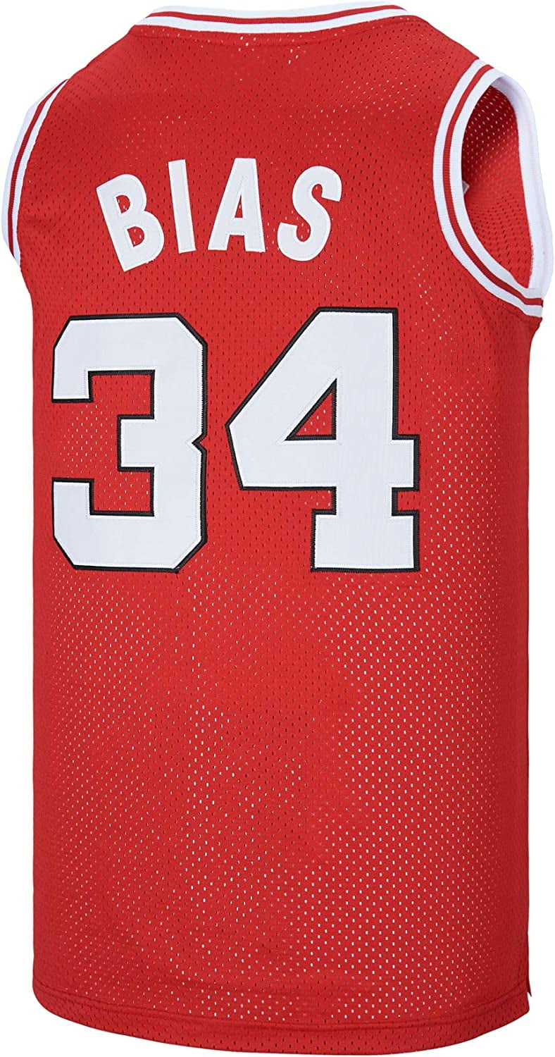 Your Team Len Bias 34 Stitched Movie Basketball Jersey for Men Summer Shirt  M 