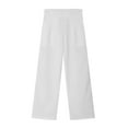 thumbnail image 4 of SIYUDAN Women Pants Ladies Casual Pants White Adult Work Pants For Women Comfy Work Pants Elastic Waist Pants For Women Womens Fall Pants, 4 of 8