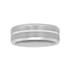 Men's Tungsten 8MM Grooved Comfort Fit Wedding Band by Brilliance Fine Jewelry - Mens Ring