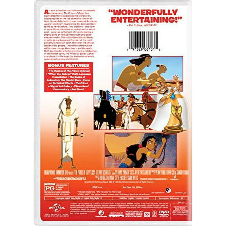 Dreamworks Animated Movie: The Prince of Egypt (DVD) Kids