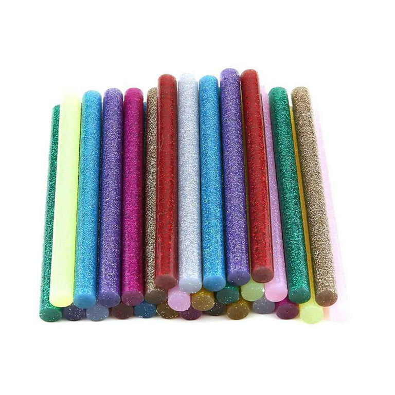 Glitter Mix Color 7 Pcs Translucent Hot Glue Sticks Deco Sauce Fake Icing  Wax Seals T300 