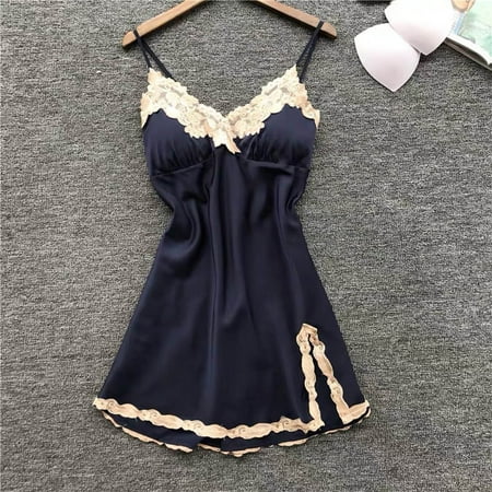 

Soighxzc Comfy Nightgown Loose Sleepwear Sleeveless Nightshirt Lightweight Soft Bathrobes Women s Pajama Dresses