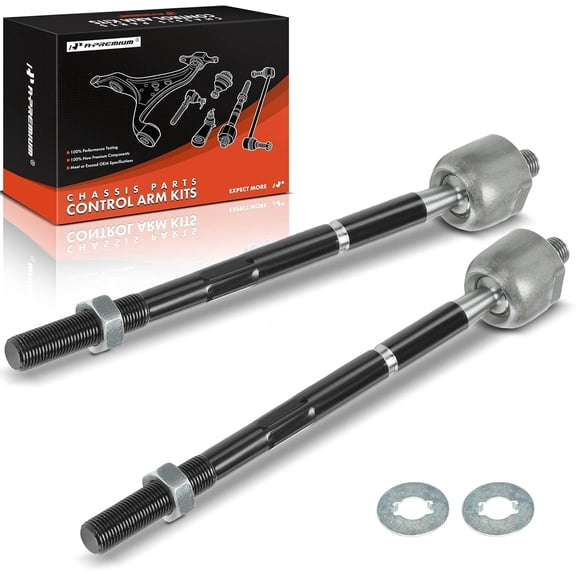 A-Premium 2 x Front Inner Tie Rod Ends, Compatible with Toyota Tacoma 1995-2004, Power Steering, RWD