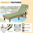 thumbnail image 4 of XXLYY Chaise Lounge Cushions Outdoor, Water-Resistant Patio Lounge Chair Cushion with Ties and Pillows, 3'' High-Density Foam Lounge Replacement Cushion for Lawn Pool, 4 of 7