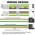 Trailer Wiring Harness Extension Kit 36FT 8.5+2.4m 4 Wire 4Flat 4 Pin