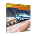 thumbnail image 2 of Train Through Countryside - Canvas, 2 of 10