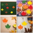 thumbnail image 3 of PENIKOKO 60Pcs Fall Maple Leaf Stickers Assorted Color Cardstock for Thanksgiving Bulletin Board Decor, 3 of 8