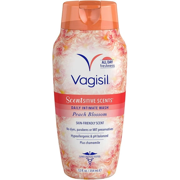 Vagisil Scentsitive Scents Daily Intimate Wash, Peach Blossom Plus Chamomile, 12 fl oz