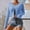 Blue, variant on Babysbule Womens Cardigans Women's Fashion And Winter Casual Sleeve Solid Color Sweater Tops Blouse Cardigan Women's Top Blouse