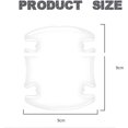 thumbnail image 2 of LAICAIW 4Pcs 3D Transparent Car Door Bowl Scratch Protector, Universal Waterproof Anti-Scratch Paint Invisible Protection Film for Most Models, white, 2 of 6