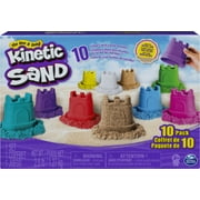 Kinetic Sand, Castle Containers 10-Color Pack Colored Sand Toys