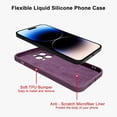 thumbnail image 2 of for iPhone 14 Pro Max Case with Magnetic Ring Holder Premium Soft Liquid Silicone Cover [Anti-Scratch Microfiber Liner] Shockproof Kickstand Protective Phone Case for iPhone 14 Pro Max Purple, 2 of 6