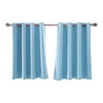 thumbnail image 1 of Cortinas opacas para ventana de cocina, cortinas opacas con aislamiento térmico y ojales en la parte superior para cafetería y tienda, 1 of 8