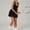 Black, variant on SKQIT Womens Tennis Dress Built in Bra and Shorts Athletic Dress Golf Outfits Workout