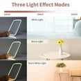 thumbnail image 2 of CNKOO Vanity Makeup Lighted LED Desk Touch Control 3 Color Lighting Modes Portable Cosmetic Travel Tabletop Mirror USB Rechargeable, 2 of 2