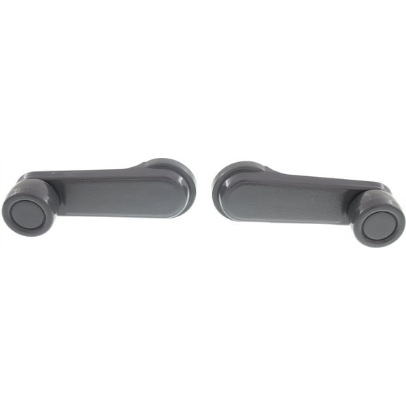 Window Crank Compatible with Nissan P/U 1986-1997 / Frontier 1998-2004 Set of 2 Gray Plastic