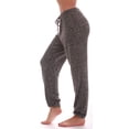 thumbnail image 2 of #followme Buffalo Plaid Flannel Pajama Joggers for Womens (Black, Small), 2 of 3